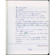 Cahier journalier