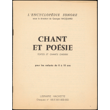 Chant et poésie : textes et chants choisis pour les enfants de 6 à 10 ans