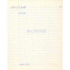 Récitation