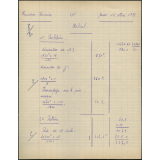 Certificat d'études 1957. Canton de Damville. Devoir de calcul