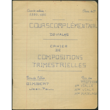 Cahier de compositions trimestrielles