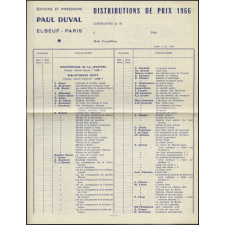 Distributions de prix 1966 - Catalogue / bon de commande