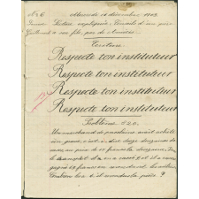 Cahier journalier