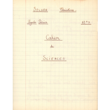 Cahier de sciences