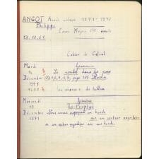 Cahier de calcul