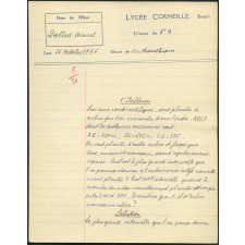Mathématiques - Lycée Corneille, Rouen, classe de 3ième A