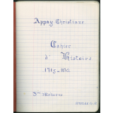 Cahier d'histoire