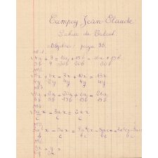 Cahier de calcul
