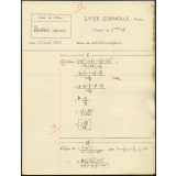 Mathématiques - Lycée Corneille, Rouen, classe de 3ième A