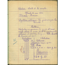 Cahier journalier