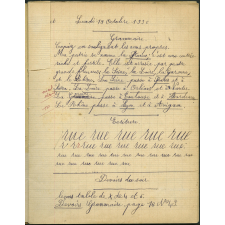 Cahier journalier