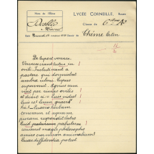 Thème latin - Lycée Corneille, Rouen, classe de 6ième A2