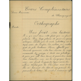 Cahier d' 