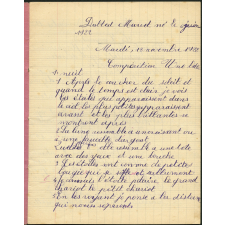 Cahier de compositions françaises