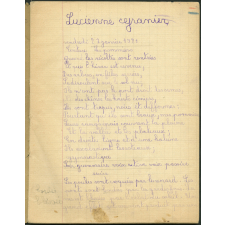 Cahier journalier