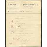 Mathématiques - Lycée Corneille, Rouen, classe de 3ième A