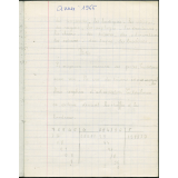 Cahier journalier