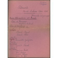 Palmarès de l'année scolaire 1966-1967 - Distribution des Prix - 25 juin 1967
