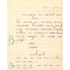 Cahier journalier d'exercices