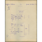 Certificat d'études 1957. Canton de Damville. Devoir de calcul