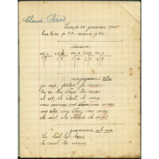 Cahier journalier