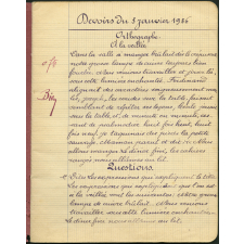 Cahier journalier