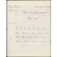 Cahier de devoirs mensuels