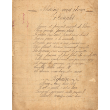 Cahier de Chants et Poésies