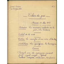 Cahier du jour (n°5)