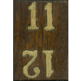 Pyrogravure - Élément de calendrier - 9 à 12