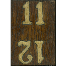 Pyrogravure - Élément de calendrier - 9 à 12