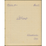 Cahier d' 