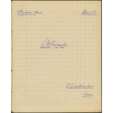 Cahier d' 