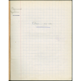 Cahier du soir
