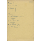 Palmarès de l'année scolaire 1973-1974 et brouillon de remerciements - Distribution des Prix - 23 juin 1974