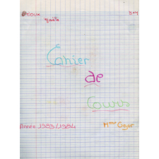 Cahier de cours