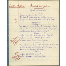 Devoirs du jour