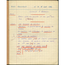 Cahier du jour