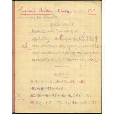Cahier journalier