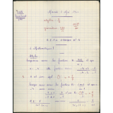 BEPC 1957. Collège de Damville. Devoir de mathématiques