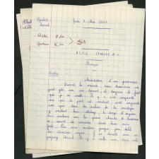 BEPC 1957. Collège de Damville. 3 devoirs de français