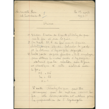 Devoir de mathématiques
