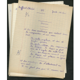 Certificat d'études 1957. Canton de Damville. 9 devoirs de sciences / filles