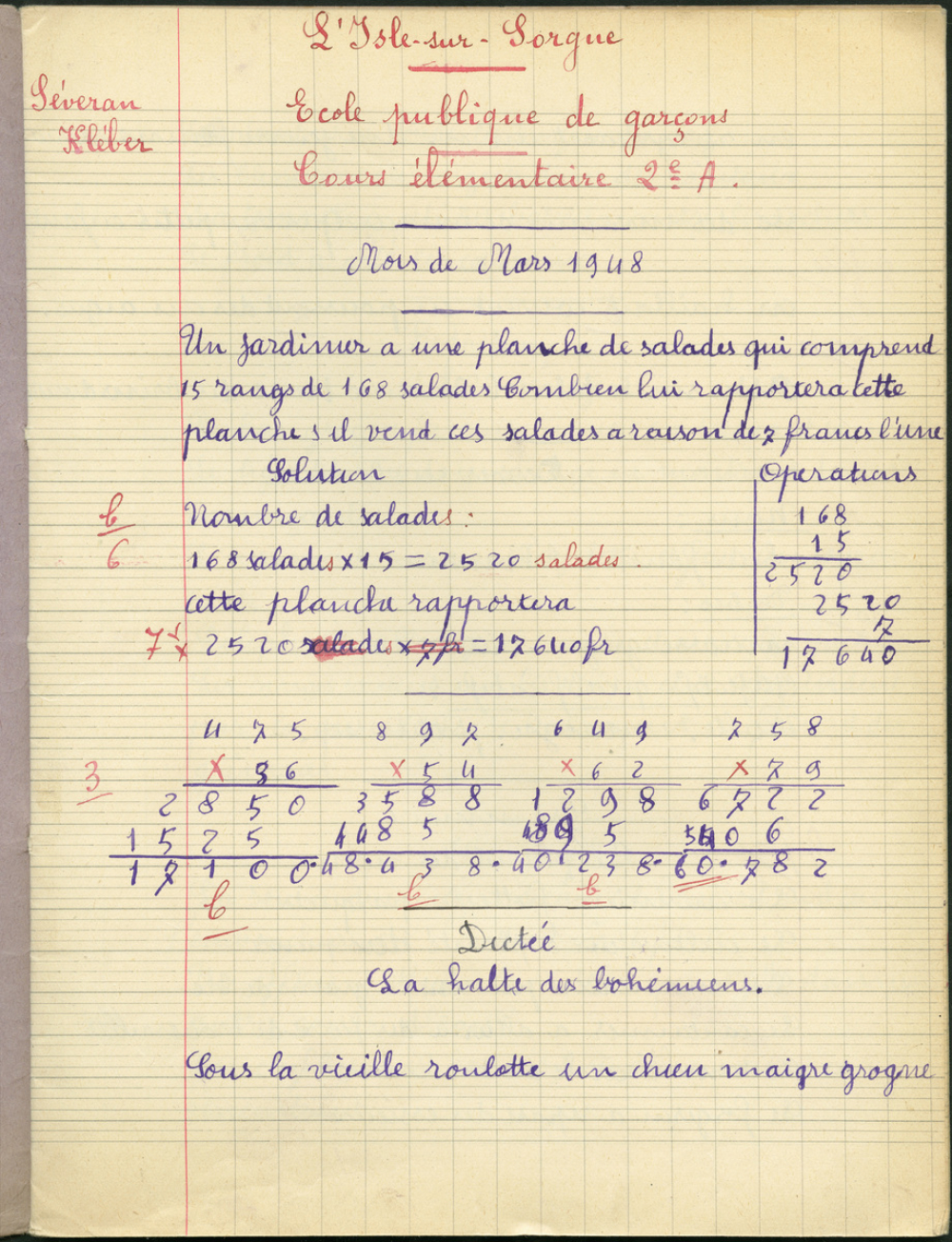 Cahier journalier