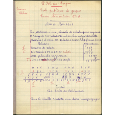 Cahier journalier