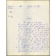 Certificat d'études 1957. Canton de Damville. Dictée-questions