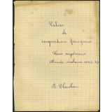 Cahier de composition française