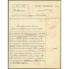 Version latine - Lycée Corneille, Rouen, classe de 3ième A
