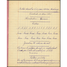 Cahier journalier - Année scolaire 1930-1931