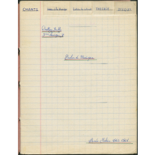 Cahier de musique